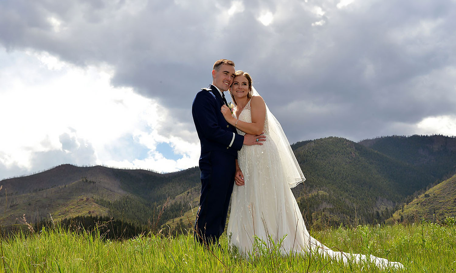 couple with mtn view